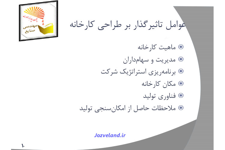 جزوه طرح ریزی واحدهای صنعتی PDF