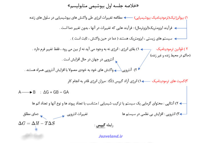 نکات امتحانی و جزوه استاد بیوشیمی متابولیسم استاد بابا احمدی